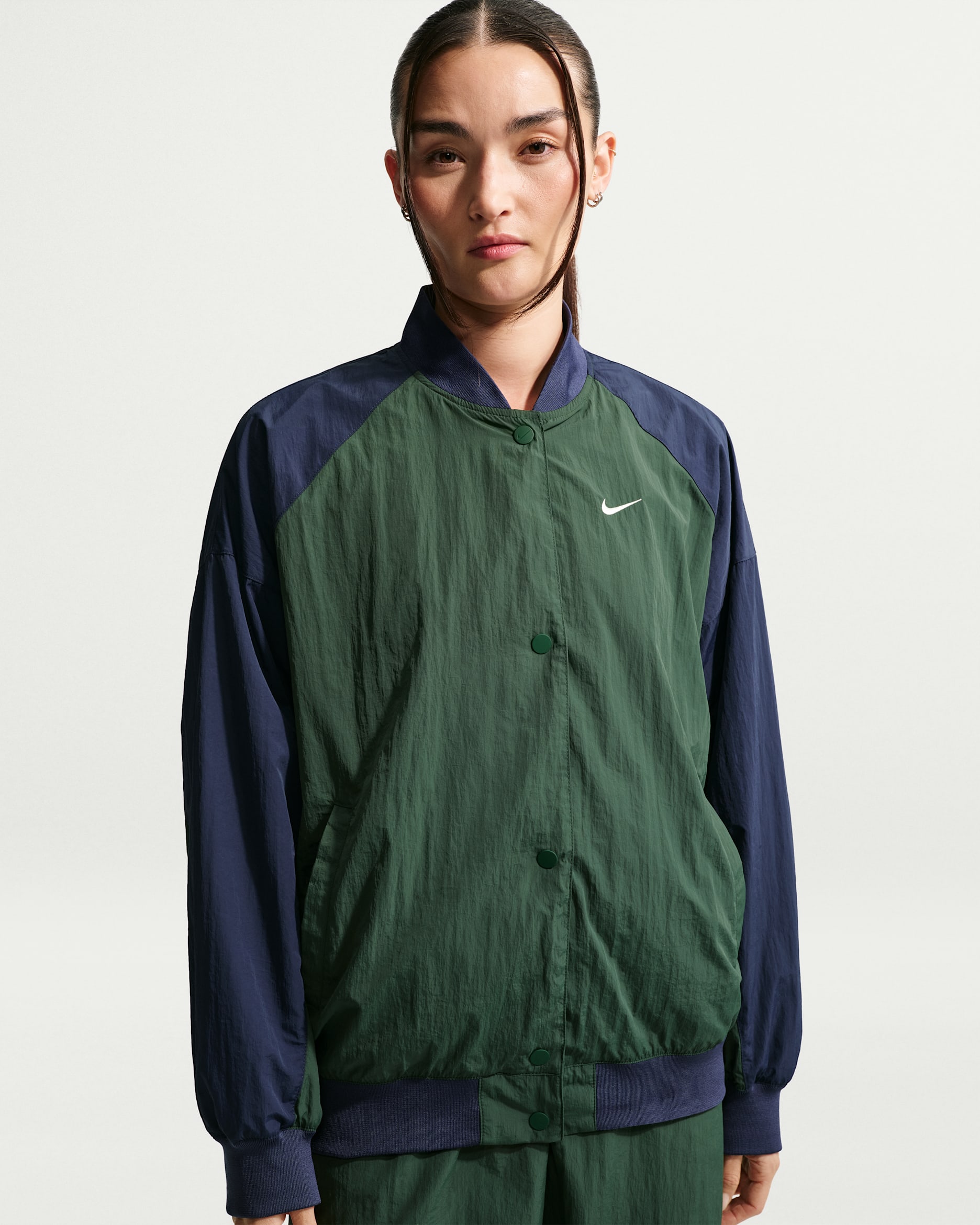 Nike Sportswear Women's Oversized Varsity Jacket. Nike ID